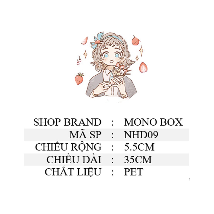 Washi tape chiết hiện đại nhân vật đẹp trang trí sổ MONO BOX NHD09