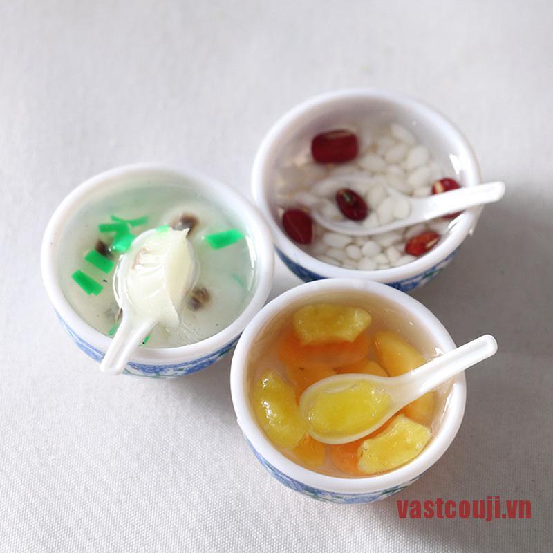 Mô hình chén chè mini tỉ lệ 1:6 trang trí nhà búp bê