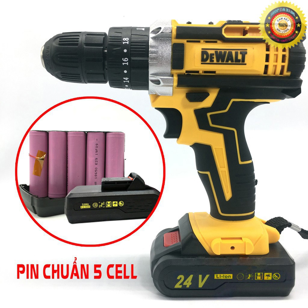 Máy khoan pin 26V Dewalt 3 chức năng - Có Búa - Máy khoan bắt vít Dewalt