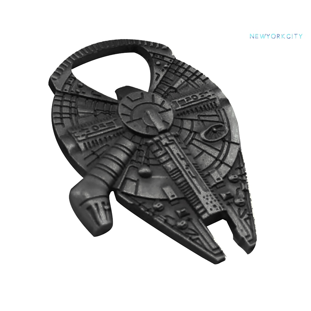 Móc Khoá Kiêm Đồ Khui Nắp Chai Bằng Kim Loại Hình Tàu Không Gian Trong Phim Star Wars NYC