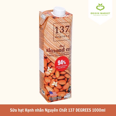 Sữa hạt hạnh nhân nguyên chất 1L