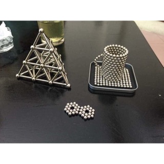 Bộ thanh nam châm và bi xếp hình bucky ball - 27 viên bi&36 thanh dài