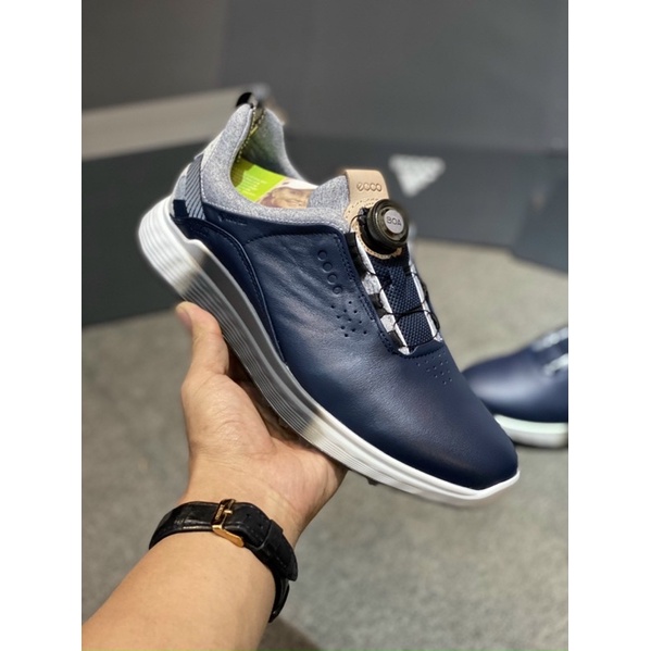 Giày Golf Nam Ecco Nút Vặn Tiện Lợi, Chống Nước Tốt, Golf Shoes