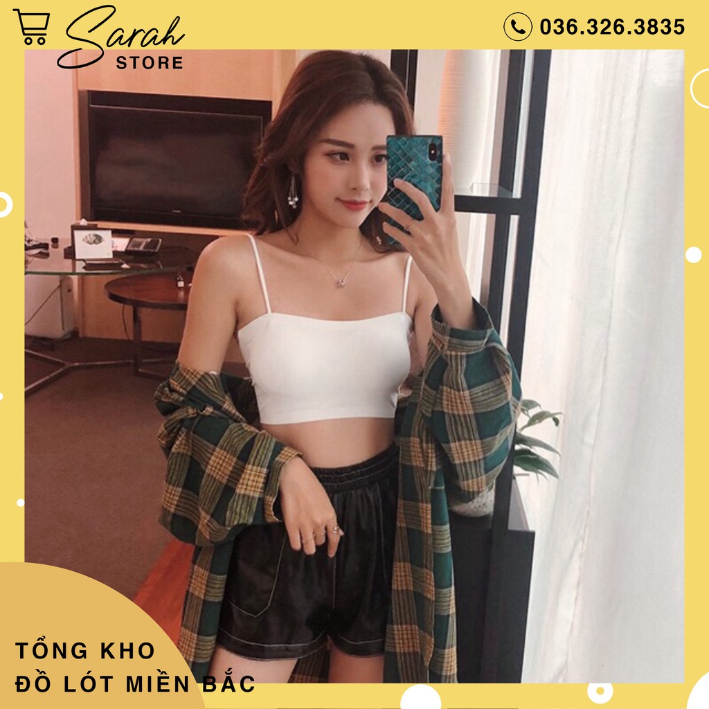 Áo Bra Su Quây Trơn 2 Dây, Có mút đệm ngực | BigBuy360 - bigbuy360.vn