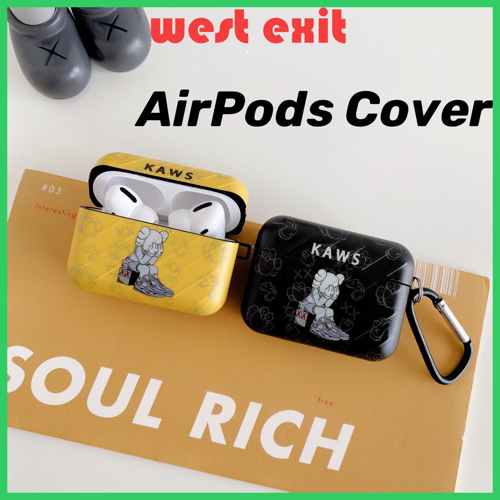 Vỏ Bảo Vệ Hộp Sạc Tai Nghe Airpods In Hình Ảnh Kaws Cá Tính