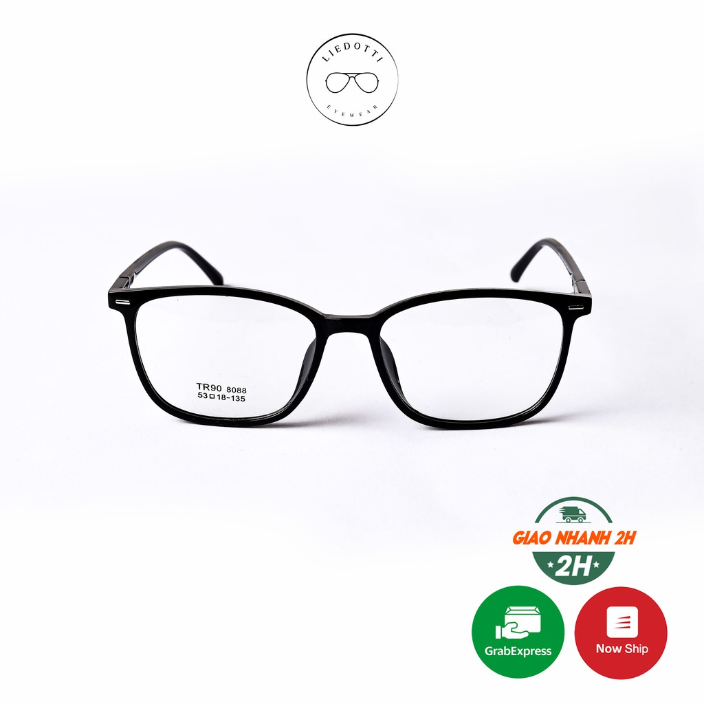 Gọng kính giả cận mắt vuông thời trang unisex Liedotti Eyewear 8088