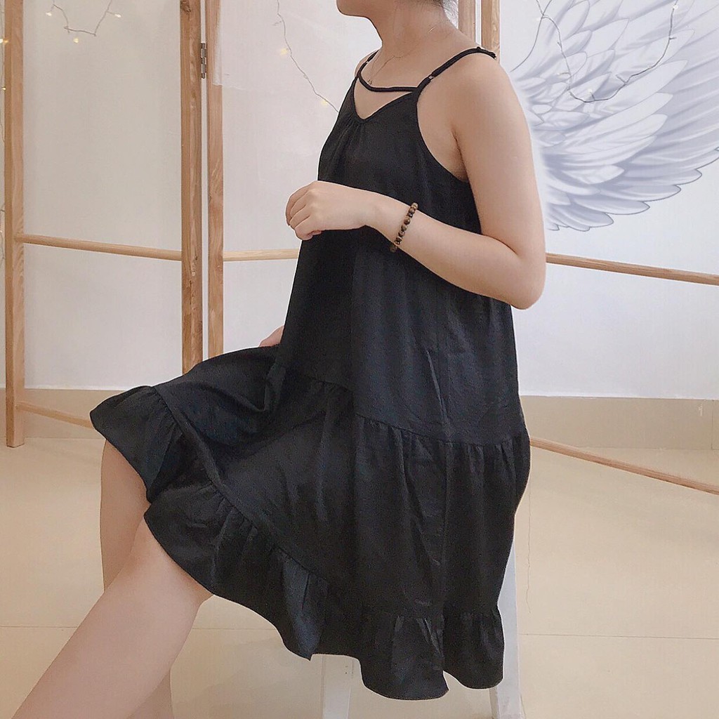 Váy ngủ, đầm ngủ, đồ mặc nhà thiết kế 3 tầng Angel by Sanvajulie