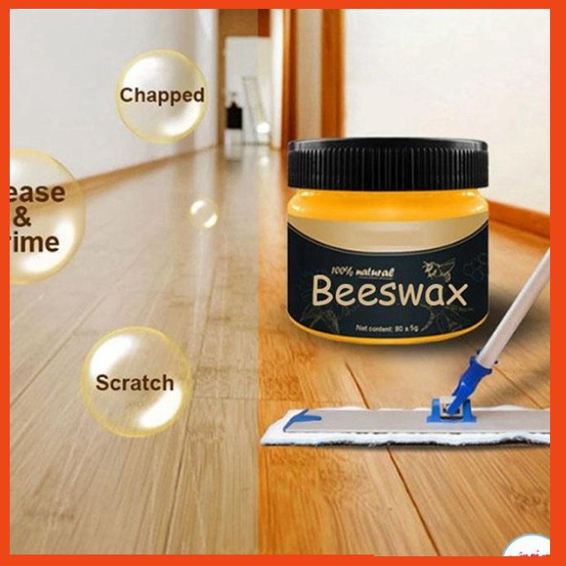 Sáp ong Beewax Đánh Bóng Sàn Gỗ, Đồ Gỗ Nhanh Chóng, Sáng Bóng