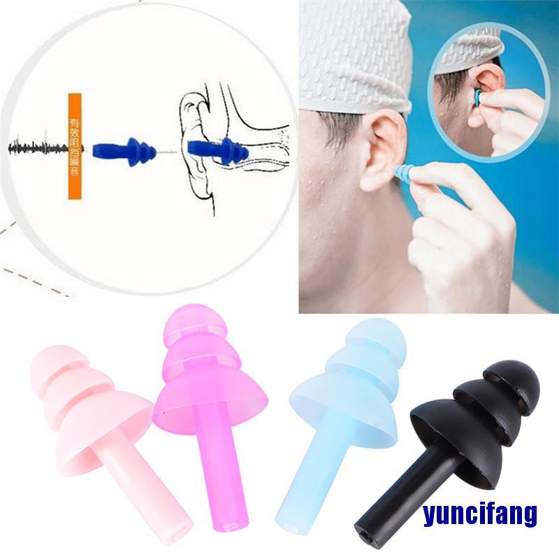 Set 4 Nút Silicone Bịt Tai Chống Ngáy Khi Ngủ