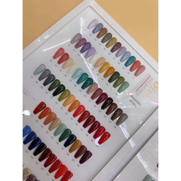 set sơn gel 78 màu hàn quốc màu chuẩn tặng kèm bảng màu huaxi