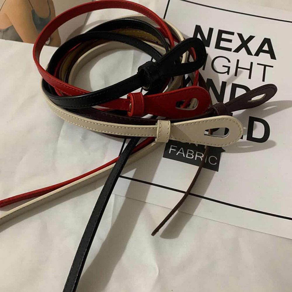 Thắt lưng da pu thắt nơ xinh xắn thời trang mùa đông cho nữ