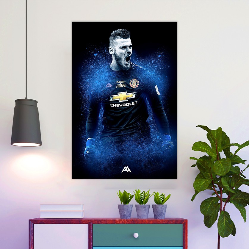 Bộ Decal Dán Tường Cầu Thủ David De Gea | Chất Liệu Giấy In PP Chống bay Màu Đa Dạng Kích Thước Lựa Chọn