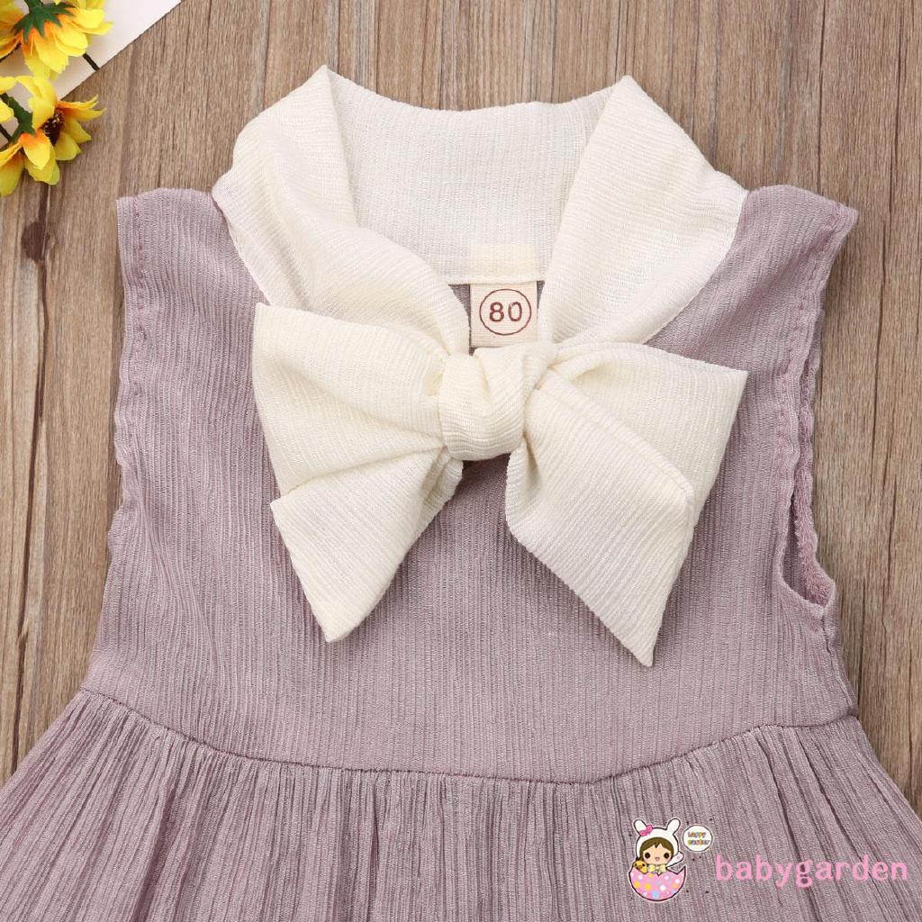 Đầm công chúa thắt nơ cho bé gái