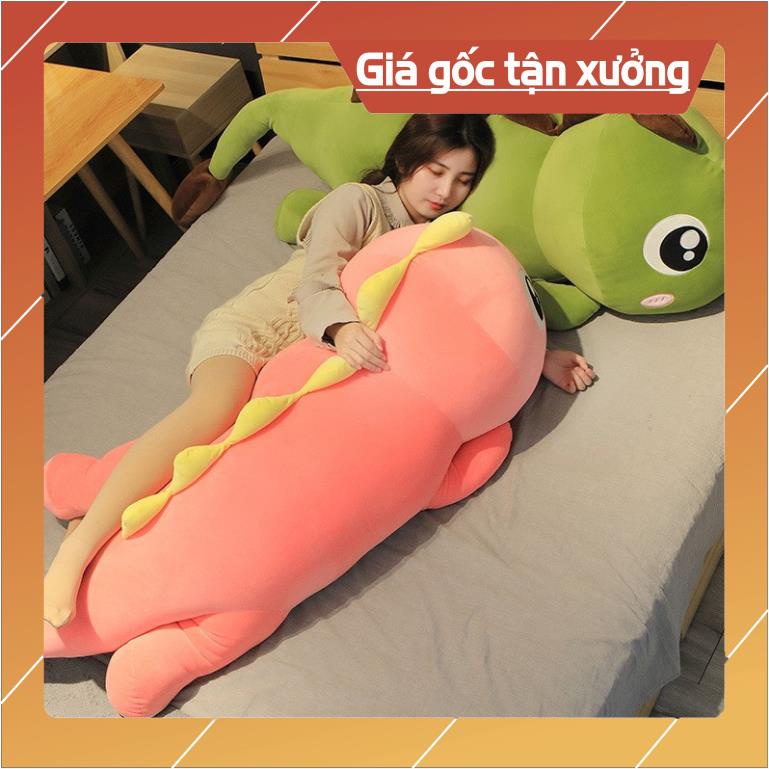 [GIÁ BÁN SỈ] Gấu Bông Khủng Long Đuôi Tim Siêu To - Gối ôm khủng long Size 1m - 1m3 siêu rẻ