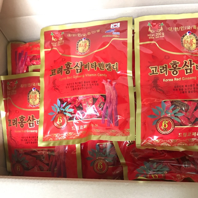 KẸO HỒNG SÂM KOREAN RED GINSENG VITAMIN CANDY