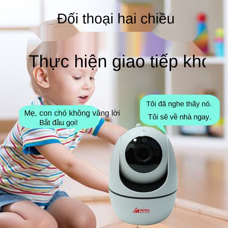 ▽Camera thông minh không dây HD quan sát toàn cảnh 360 độ bằng điện thoại di động wifi giám sát từ xa camera gia đình tr