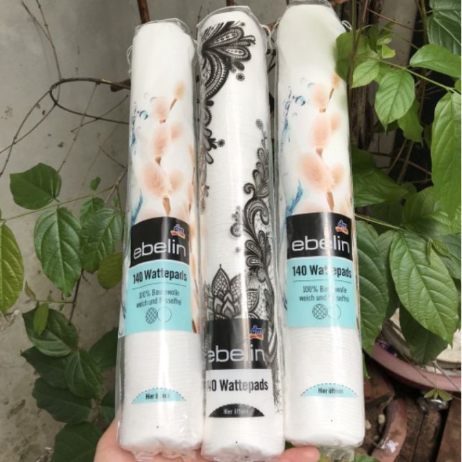 Bông tẩy trang Isana &amp; Ebelin Đức 140 miếng mềm mịn, không xơ, an toàn - Shop Viloet