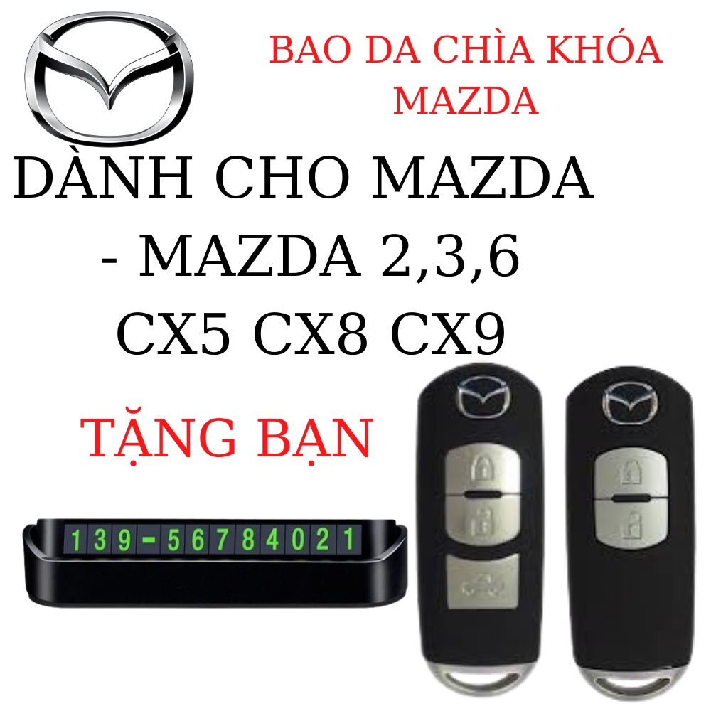 Bọc chìa khóa mazda cx5 mazda 2,mazda 3,mazda 6,Bao da chìa khóa mazda 3,mazda cx5 (MM Móc A)