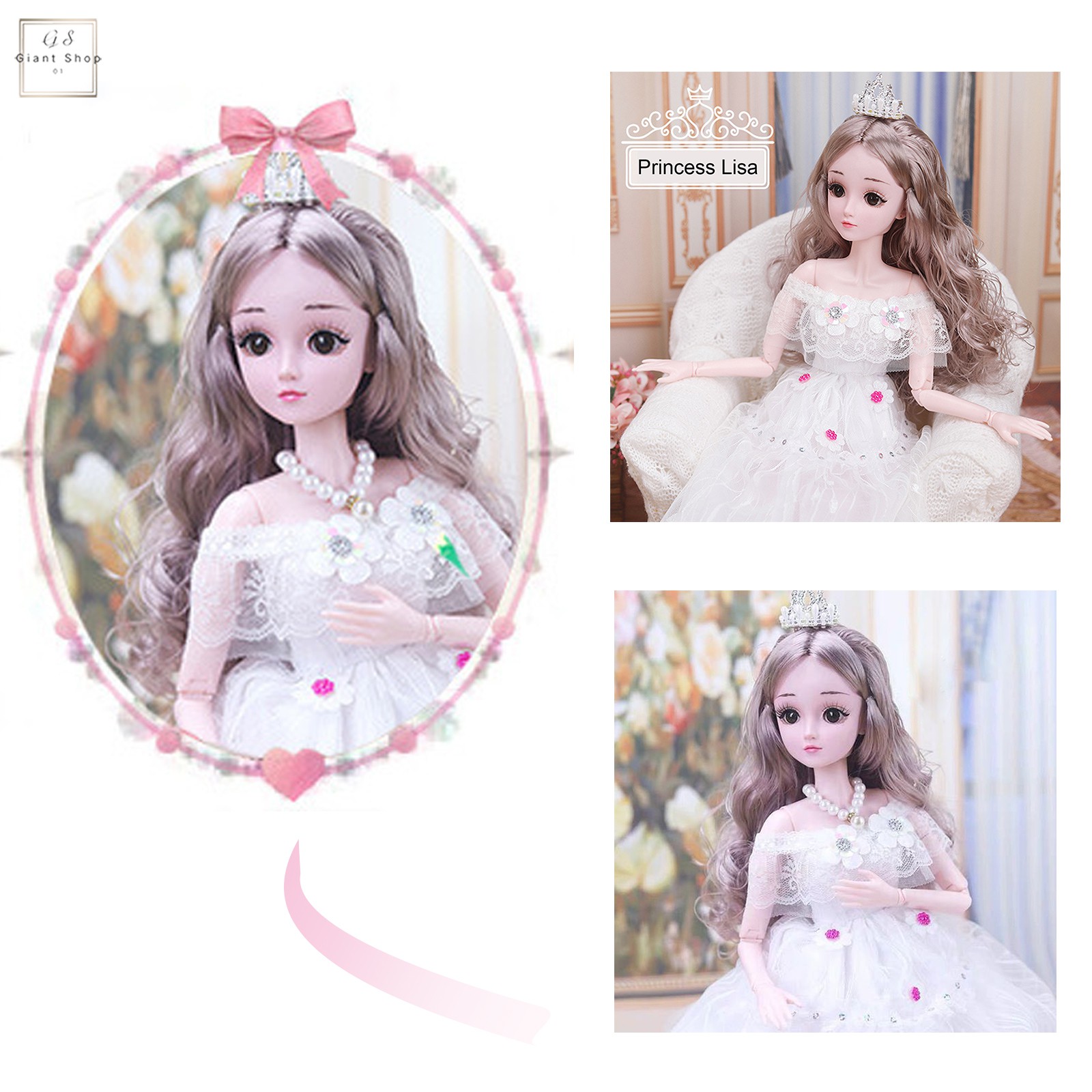 Búp Bê Barbie 60cm Hoạt Hình Frozen Đáng Yêu