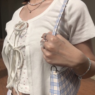 NHẪN HẠT CƯỜM CHARM TRÁI TIM