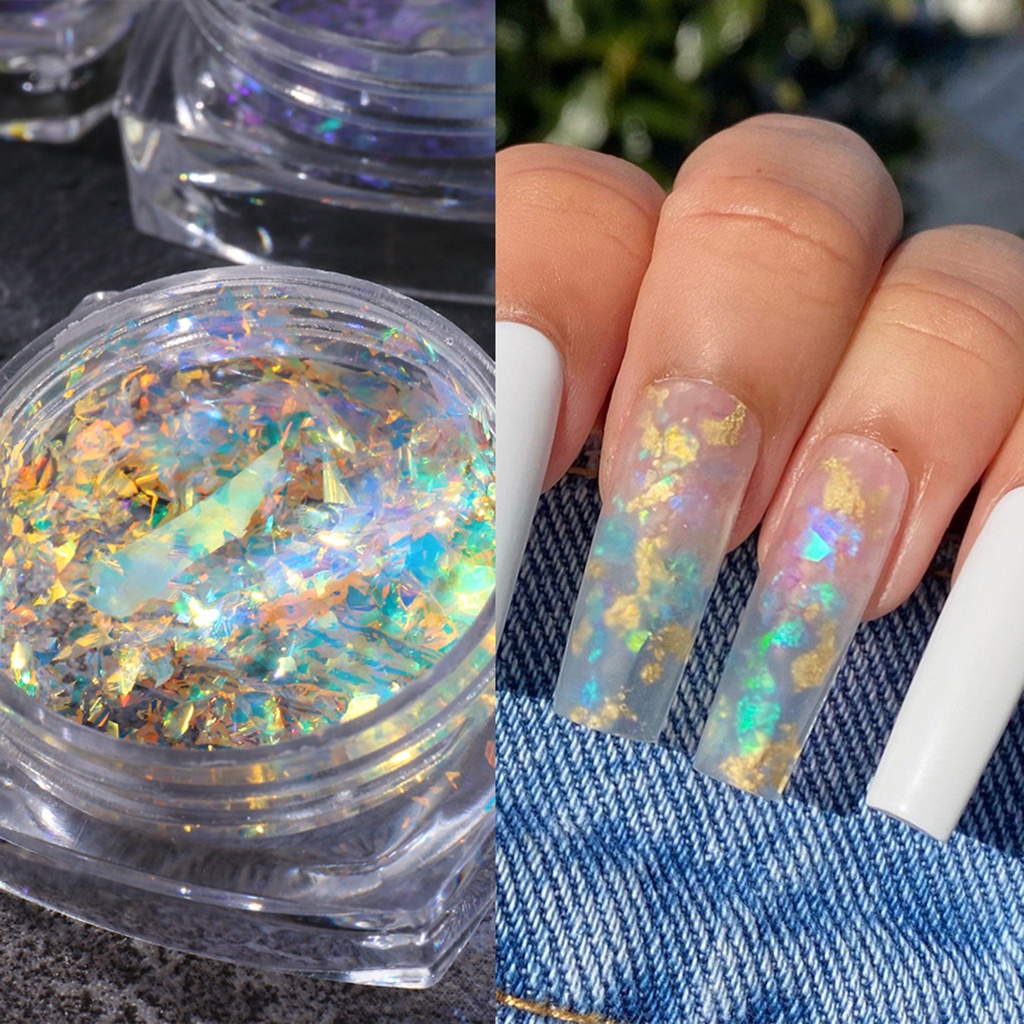 [JENN] 1 Hũ Kim Tuyến Lấp Lánh Trang Trí Móng Tay Nghệ Thuật Cho Nữ