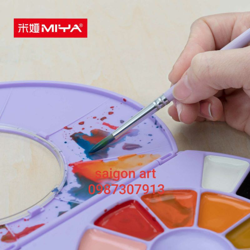 MÀU NƯỚC HIMI MAYA 24/36 MÀU KÈM CỌ + GIẤY