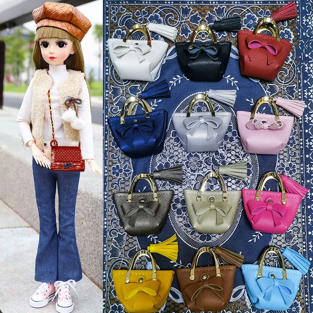 Túi xách da PU dễ thương thời trang dành cho búp bê tỉ lệ 1/6