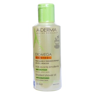 A-Derma Exomega Control Emollient Shower Oil: Sữa Tắm Dạng Dầu cho Da Viêm Cơ Địa & Da Rất Khô (200ml)