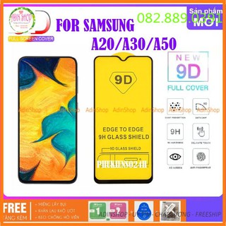 Kính Cường Lực 9D Dành Cho Samsung Galaxy A20/ M30/ A50/ A30 / M31 M21 Full Màn Hình Full Keo