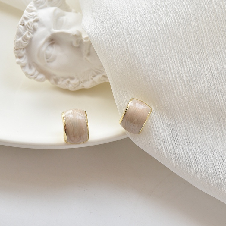 Khuyên tai kẹp không bấm lỗ chốt cố định K098 bằng hợp kim mạ vàng hình chữ C dáng ngắn Leous Accessories