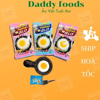 Combo 5 gói Pudding dạng chảo trứng chiên gói 20g hình thù lạ mắt