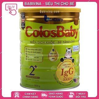 [LẺ GIÁ SỈ] Sữa Non Colosbaby Gold 2+ 800g 1000IgG | Mua COLOS BABY Chính Hãng Vitadairy Date Mới, Giá Tốt Nhất Babivina