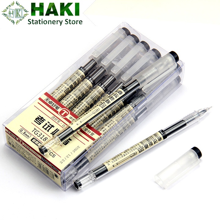 Bút Muji HAKI bản dupe bút gel đen xanh đỏ viết đều mực phụ kiện văn phòng phẩm (1 chiếc) B50