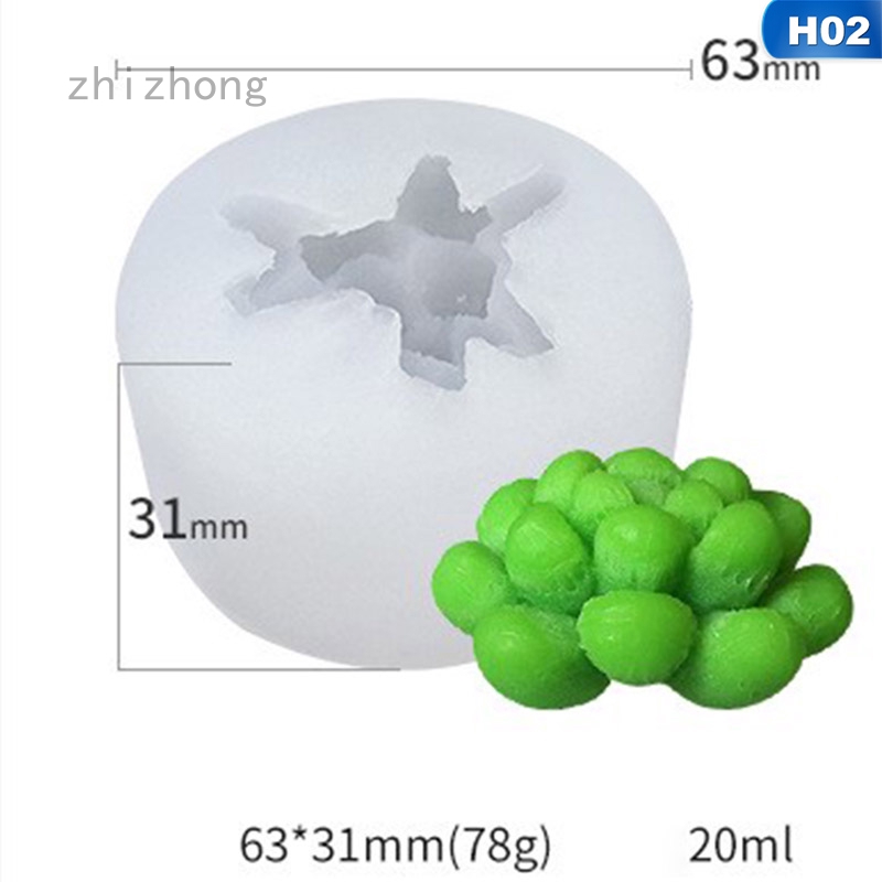 Khuôn Silicone Làm Bánh / Xà Phòng Hình Cây Xương Rồng