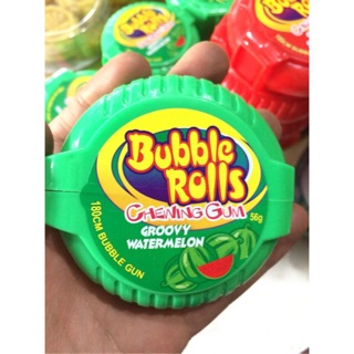 |Kẹo Gum Thái Lan | Cuộn Bubble Rolls 180cm vị Dưa Hấu( 60g)