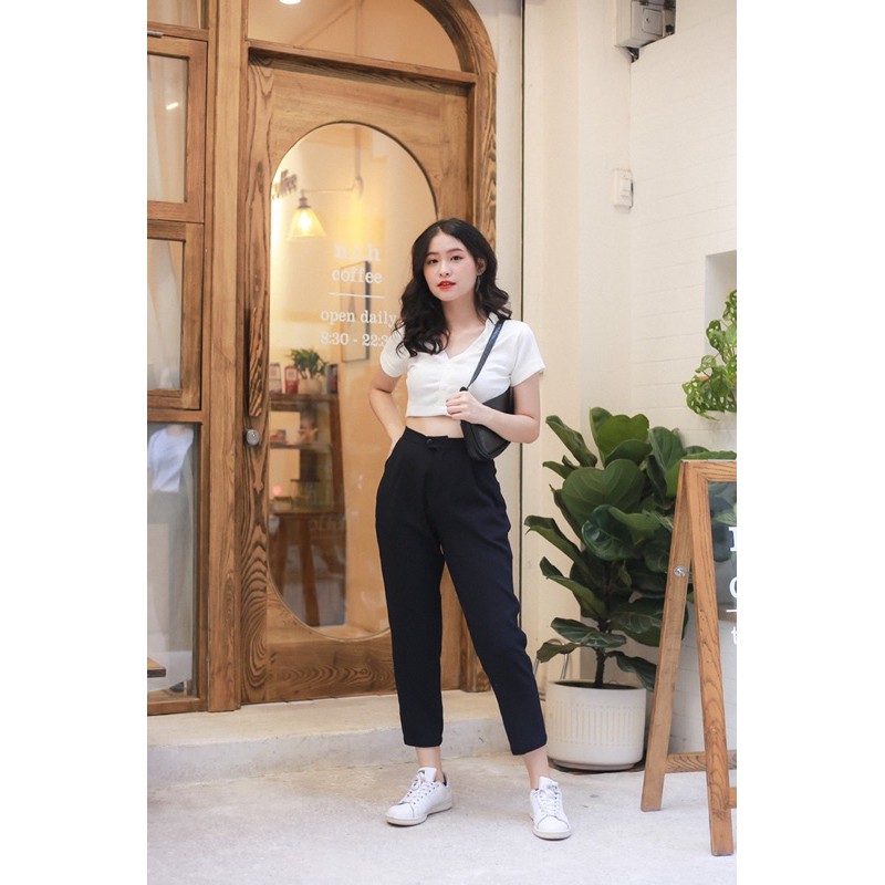QUẦN BAGGY BASIC NỮ CẠP CAO ĐI HỌC/ ĐI CHƠI - Q0007