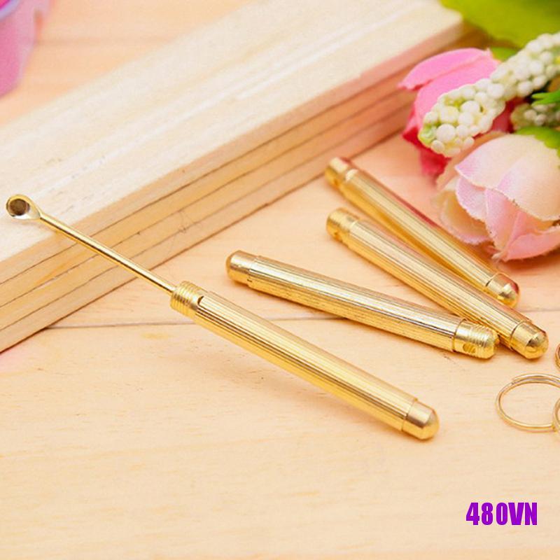 Dụng Cụ Lấy Ráy Tai Màu Vàng Gấp Gọn Tiện Lợi