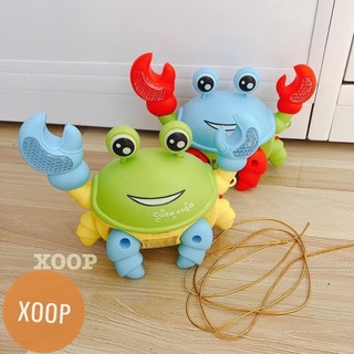 Đồ chơi con cua chạy pin có nhạc phát sáng
