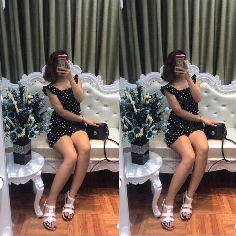 [ xả kho ] HS Jumpsuit chấm bi
