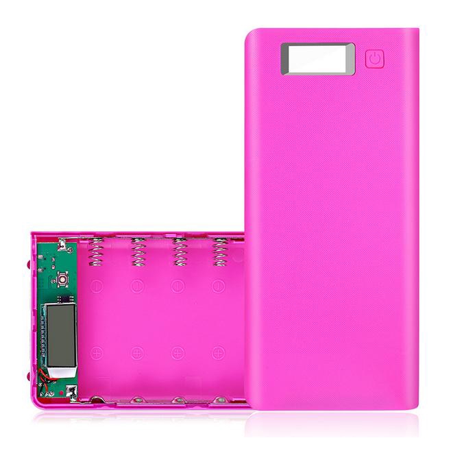 Mạch Sạc dự phòng 2A Màn hình LCD + Box 8 cell pin 18650 không hàn PWB208 - KHÔNG CÓ PIN, mạch sạc pin