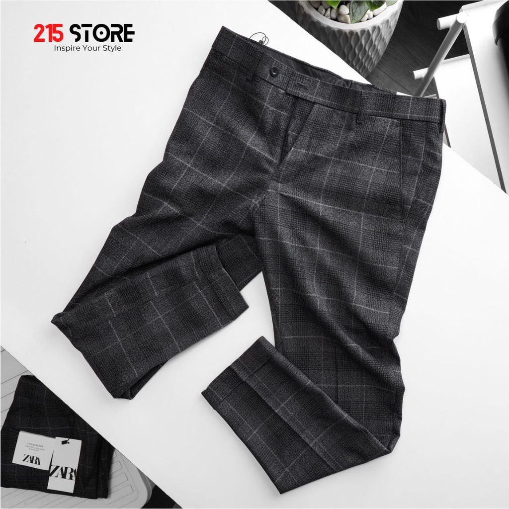 Quần tây phối sọc, quần âu nam, quần dài nam, 215Store, form slimfit trẻ trung, sang trọng, hàng Việt Nam xuất khẩu