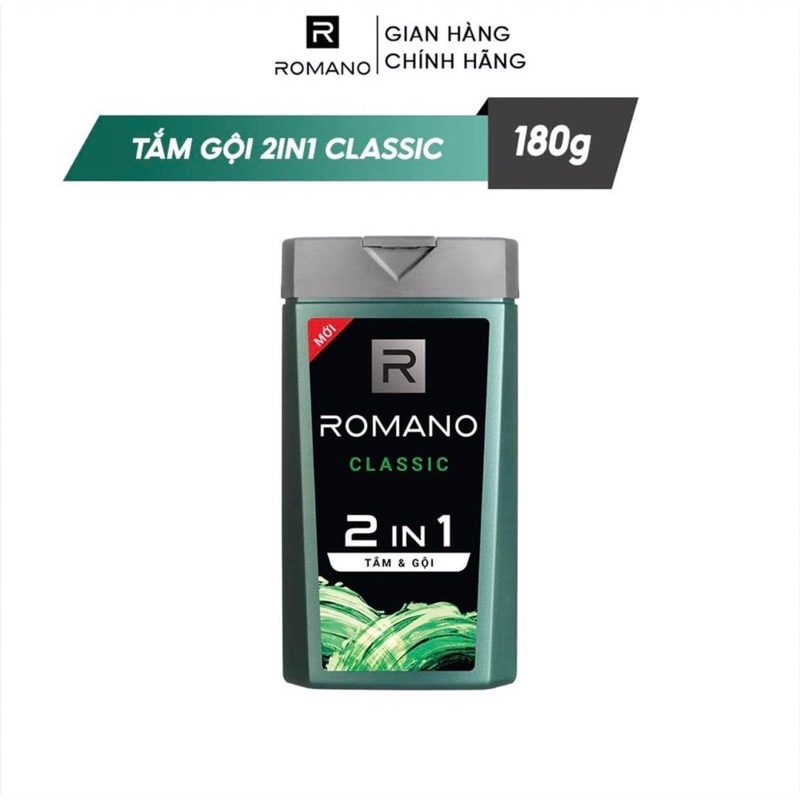 Tắm gội 2 trong 1 Romano 180g