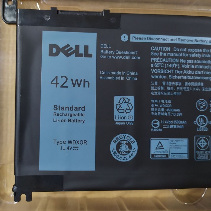 [FREESHIP] 💖 Pin Laptop Dell Vostro 5468 5567 5568 5471 5481 5581 5584 5480 WDXOR 42Wh  Hàng Zin Nhập Khẩu. | BigBuy360 - bigbuy360.vn