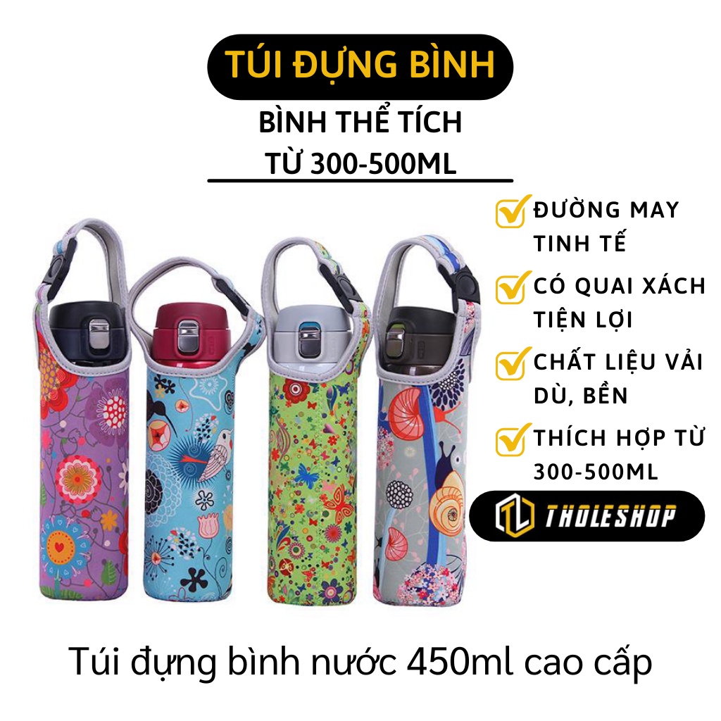 Túi Đựng Bình Nước - Túi Giữ Nhiệt Đựng Bình Nước 450ml Có Quai Xách Tiện Lợi 6692