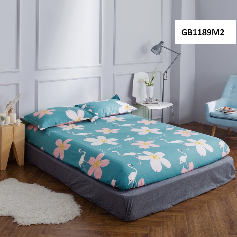 GB1189- sale 30% Ga trải giường bọc chun cotton 180x 200cm hàng nhập