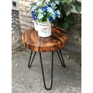   HCM  Ghế Kệ Decor gỗ me tây tự nhiên-ĐK 20-30cm-Vít lục giác dễ lắp ráp 