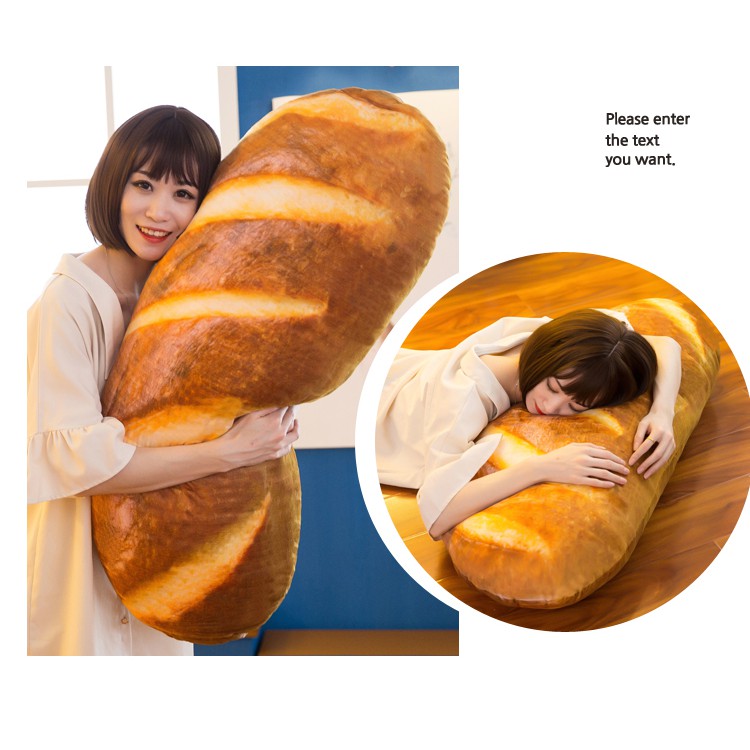 GỐI ÔM Ổ BÁNH MÌ 3D (100 CM)