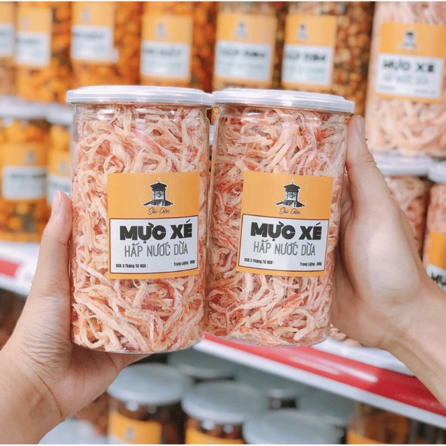 Mực xé sợi hấp cốt dừa [FREESHIP 50K] - dai ngon mềm ngọt béo ngậy vị cốt dừa cực hấp dẫn - Hộp 300gr | BigBuy360 - bigbuy360.vn