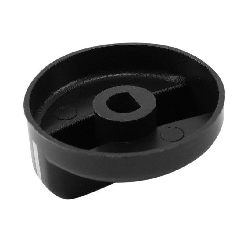 6 PCS Kitchen Black Plastic Gas Stove Cooker Control Knobs