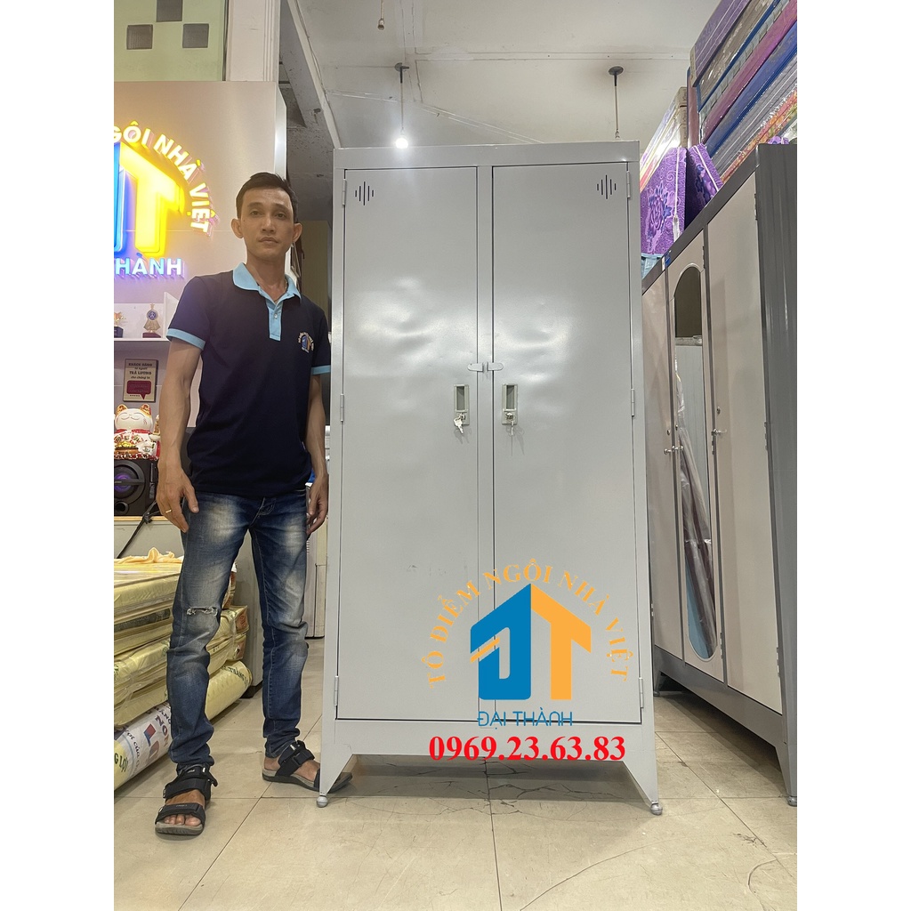 Tủ hồ sơ văn phòng 2 cửa cao 1m8 Giá Rẻ - ĐT